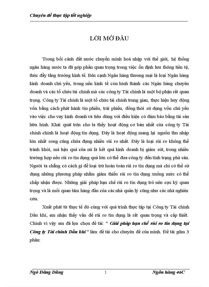 image for page Giải pháp hạn chế rủi ro tín dụng tại Công ty Tài chính Dầu khí