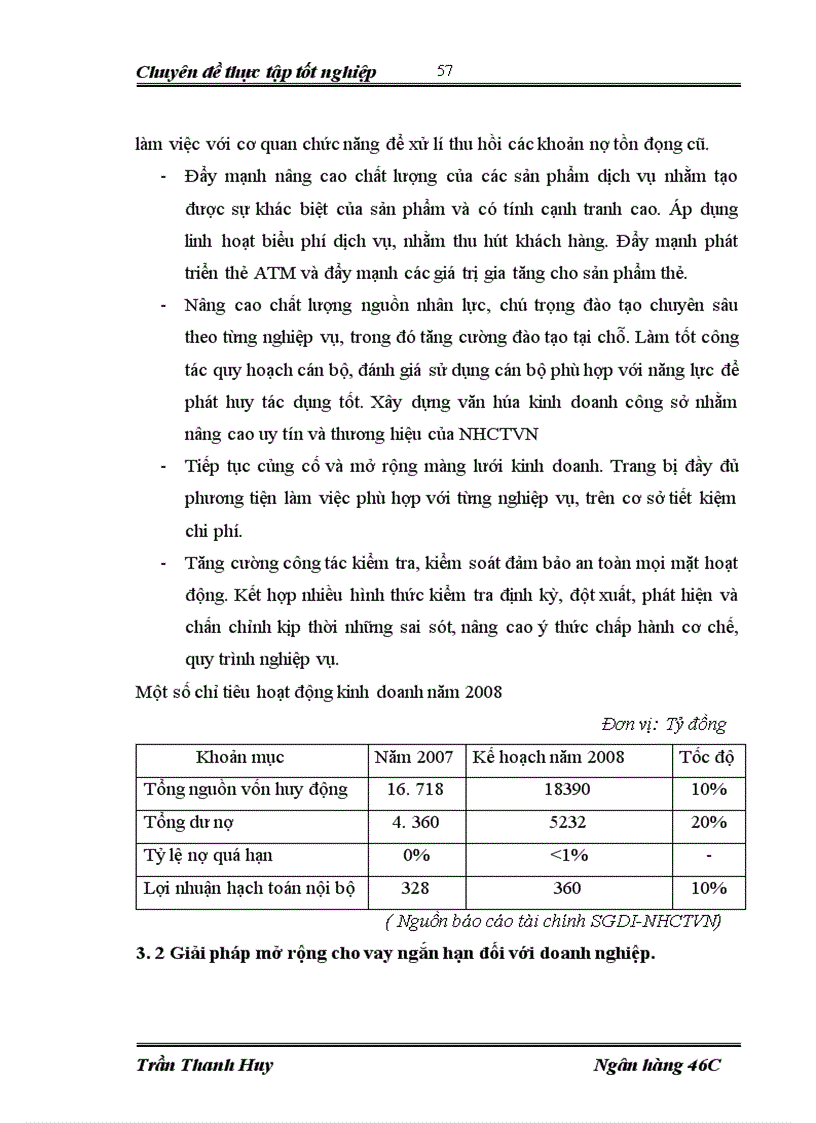 image for page Giải pháp mở rộng hoạt động cho vay ngắn hạn đối với các doanh nghiệp trong nền kinh tế tại SGDI-NHCTVN