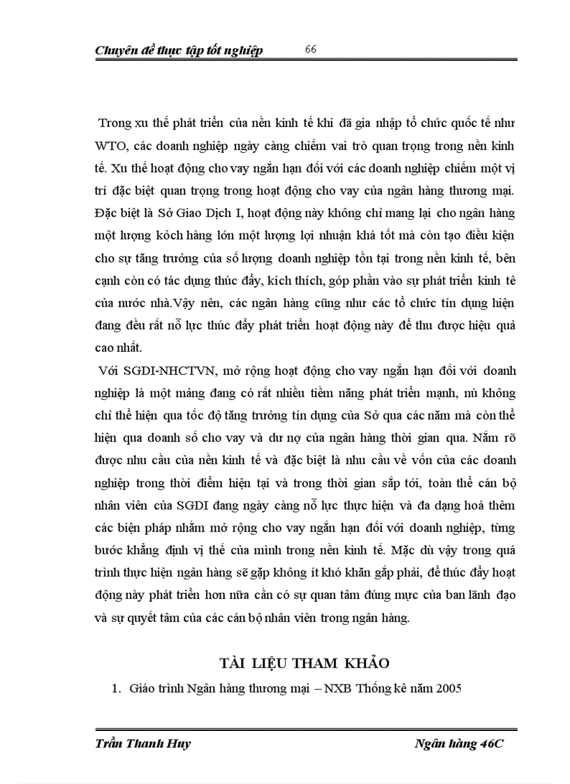 image for page Giải pháp mở rộng hoạt động cho vay ngắn hạn đối với các doanh nghiệp trong nền kinh tế tại SGDI-NHCTVN