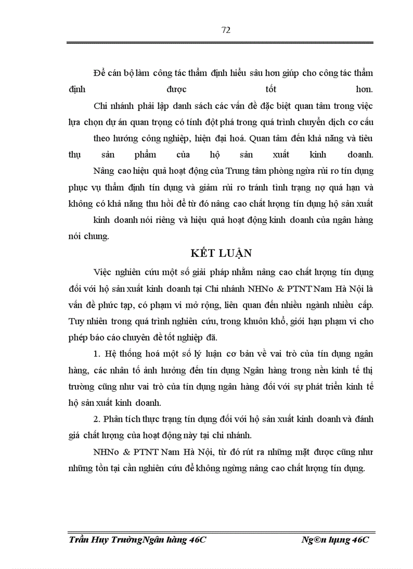 image for page Giải pháp nâng cao chất lượng tín dụng hộ sản xuất kinh doanh tại chi nhánh Ngân hàng Nông nghiệp và Phát triển Nông thôn Nam Hà Nội