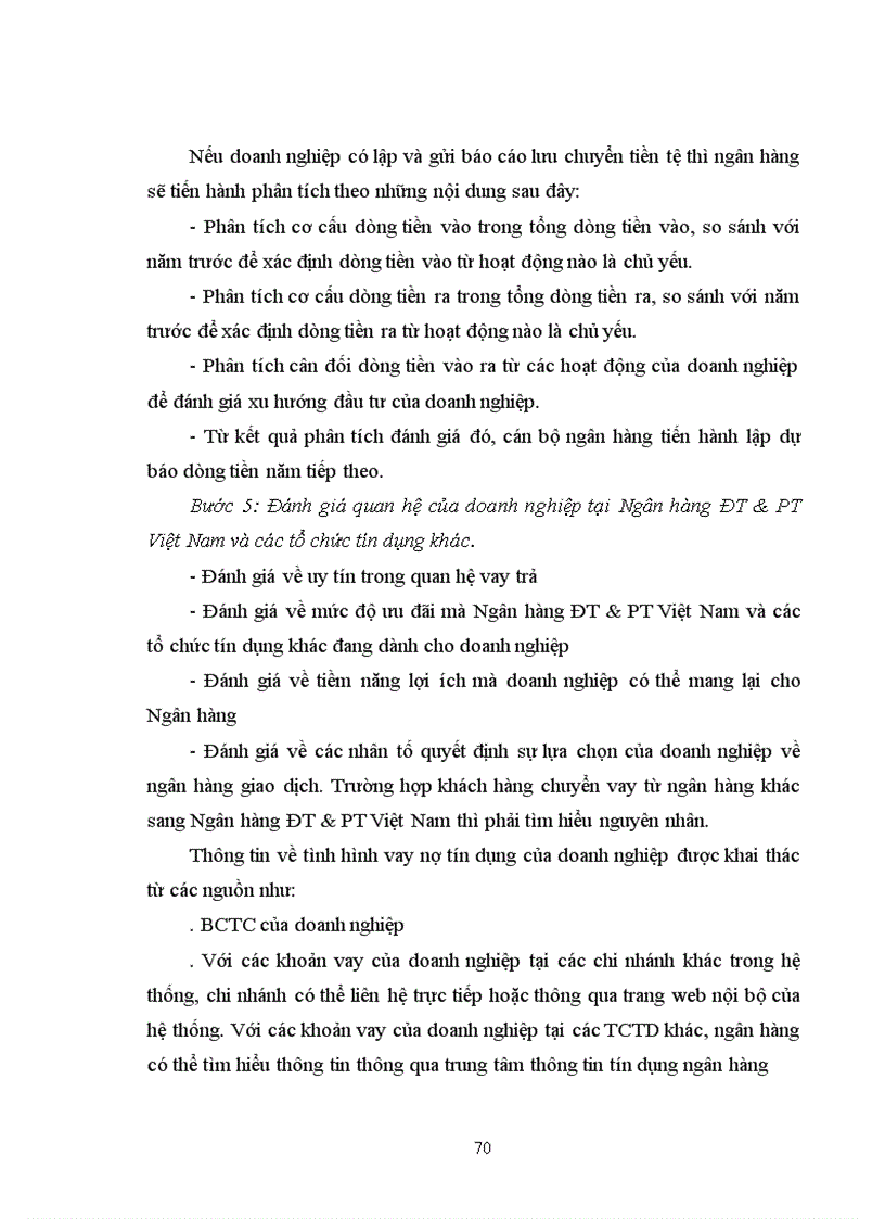 image for page Giải pháp nâng cao chất lượng phân tích tài chính doanh nghiệp trong hoạt động tín dụng của Ngân hàng ĐT&PT Việt Nam - Chi nhánh Đông Đô