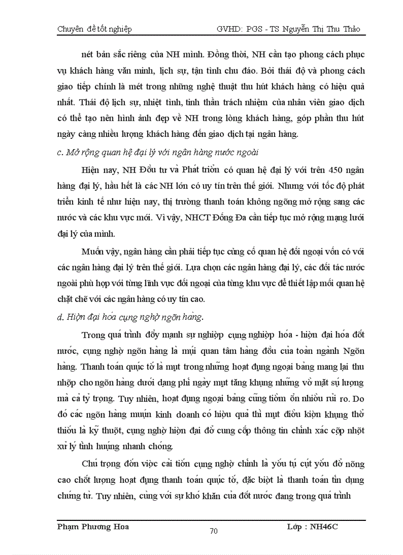 image for page Giải pháp nhằm hạn chế rủi ro trong thanh toán tín dụng chứng từ tại SGD1 NH Đầu tư và Phát triển Việt Nam