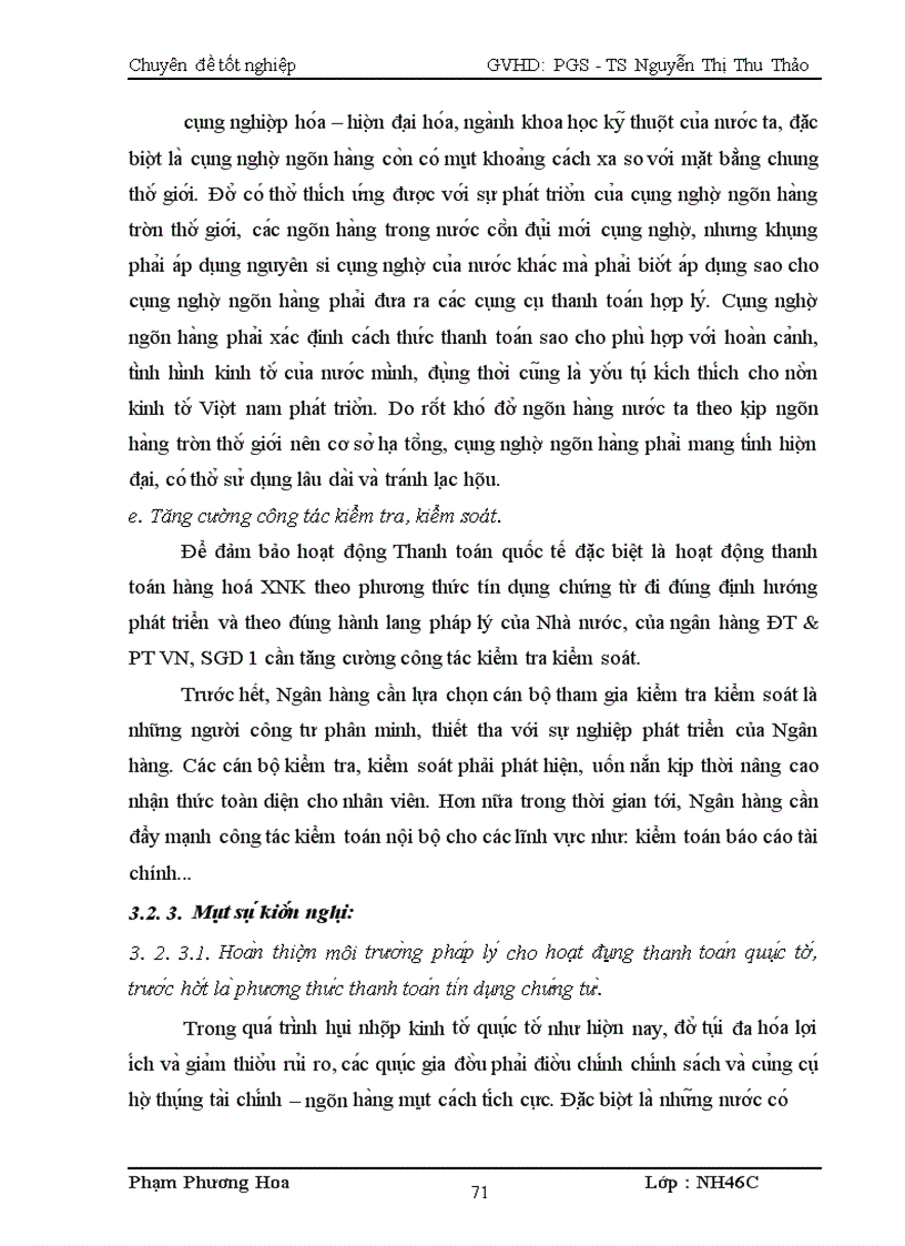 image for page Giải pháp nhằm hạn chế rủi ro trong thanh toán tín dụng chứng từ tại SGD1 NH Đầu tư và Phát triển Việt Nam