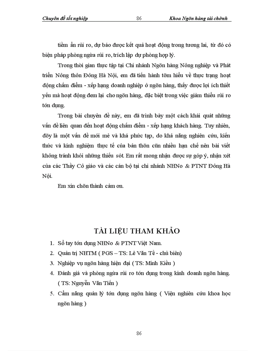 image for page Giải pháp tăng cường hoạt động chấm điểm- xếp hạng khách hàng tại Chi nhánh Ngân hàng Nông Nghiệp và Phát triển Nông thôn Đông Hà Nội.