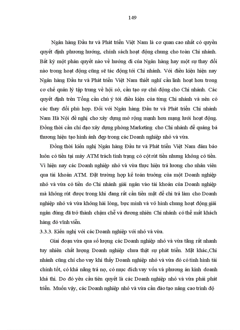 image for page Mở rộng hoạt động cho vay đối với Doanh nghiệp nhỏ và vừa tại Chi nhánh Ngân hàng Đầu tư và Phát triển Nam Hà Nội