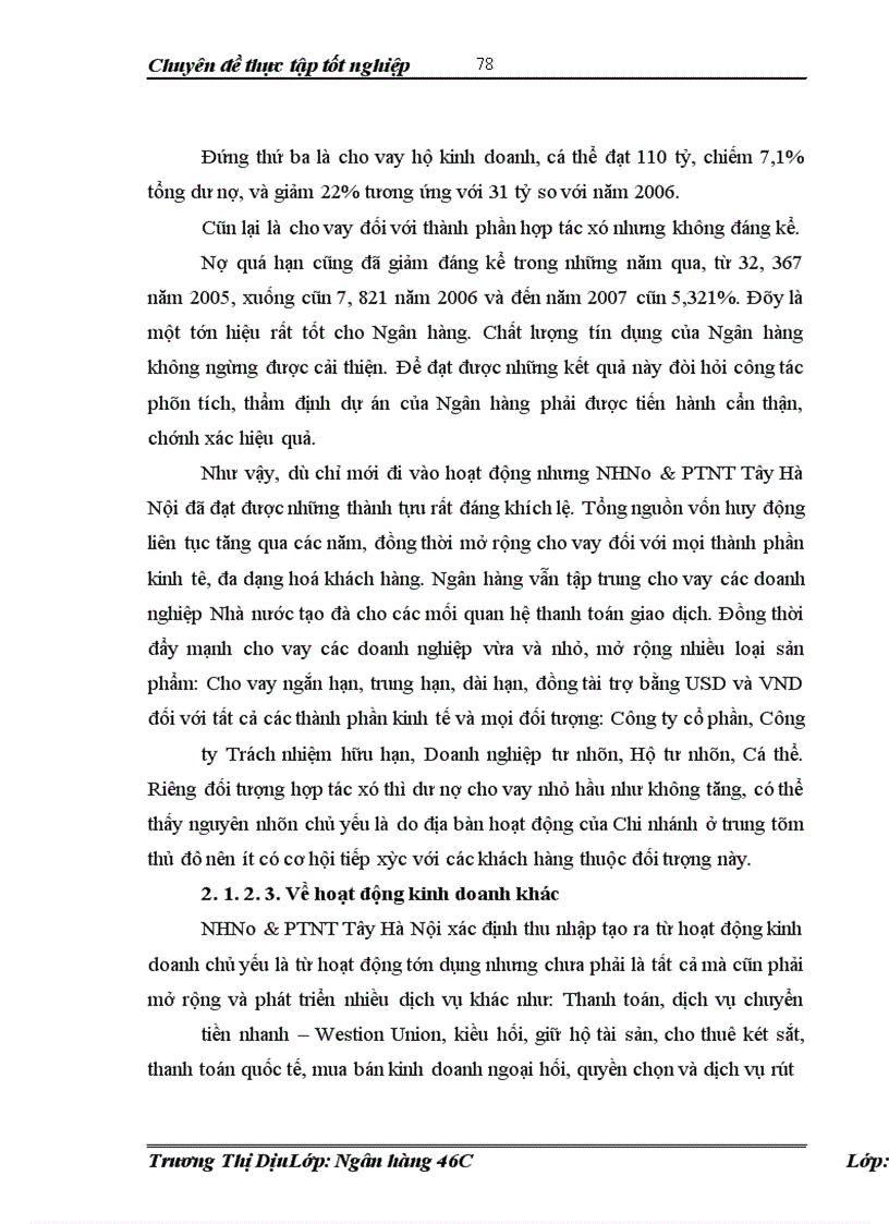 image for page Nâng cao chất lượng hoạt động bảo lãnh tại NHNo&PTNT Tây Hà Nội