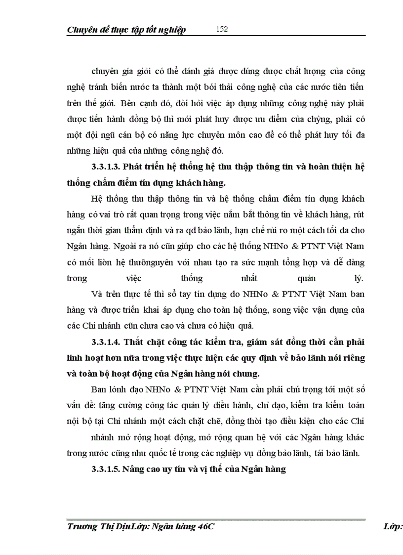 image for page Nâng cao chất lượng hoạt động bảo lãnh tại NHNo&PTNT Tây Hà Nội