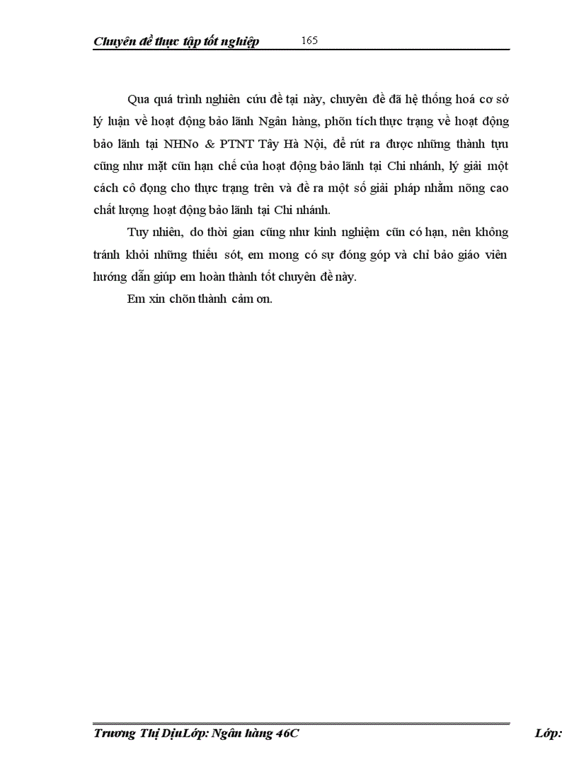 image for page Nâng cao chất lượng hoạt động bảo lãnh tại NHNo&PTNT Tây Hà Nội