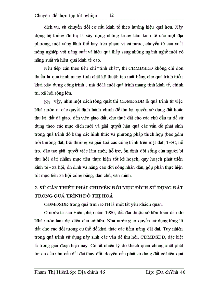 image for page Chuyển đổi mục đích sử dụng đất trong quá trình đô thị hoá ở huyện Đông Anh - thành phố Hà Nội