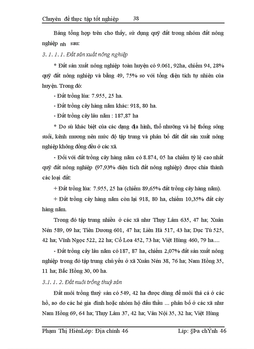 image for page Chuyển đổi mục đích sử dụng đất trong quá trình đô thị hoá ở huyện Đông Anh - thành phố Hà Nội