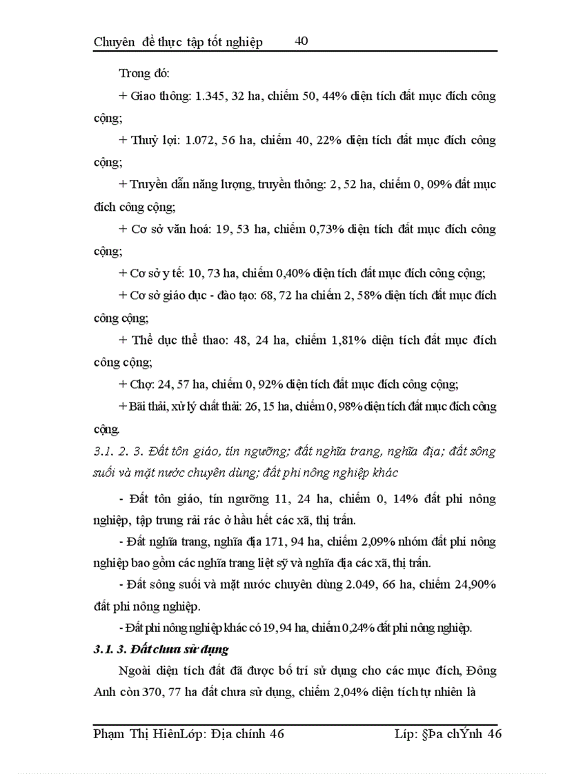 image for page Chuyển đổi mục đích sử dụng đất trong quá trình đô thị hoá ở huyện Đông Anh - thành phố Hà Nội