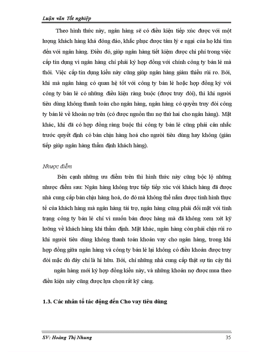 image for page Phát triển cho vay tiêu dùng tại Sở giao dịch I - Ngân hàng Công thương Việt Nam