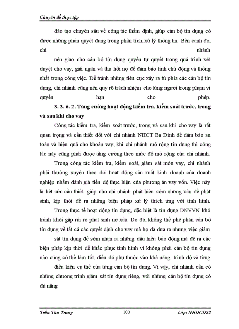 image for page Giải pháp mở rộng tín dụng đối với DNVVN tại chi nhánh NHCT Ba Đình