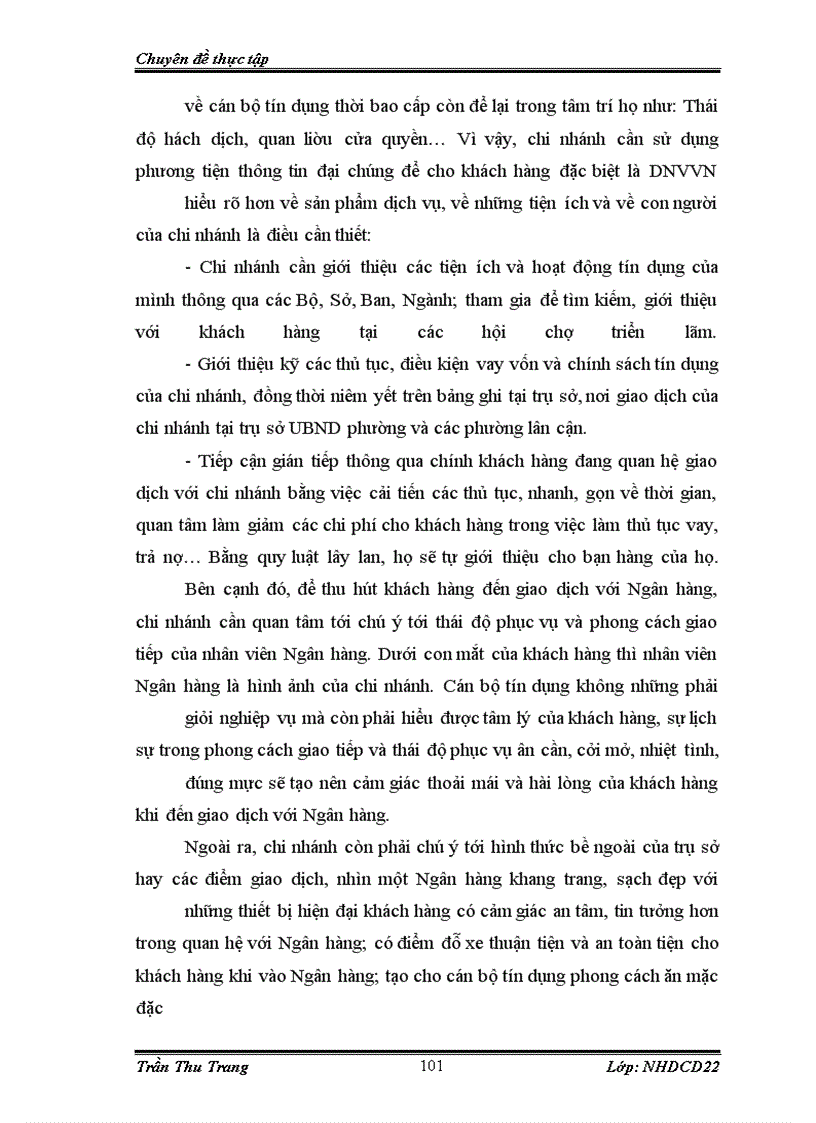 image for page Giải pháp mở rộng tín dụng đối với DNVVN tại chi nhánh NHCT Ba Đình