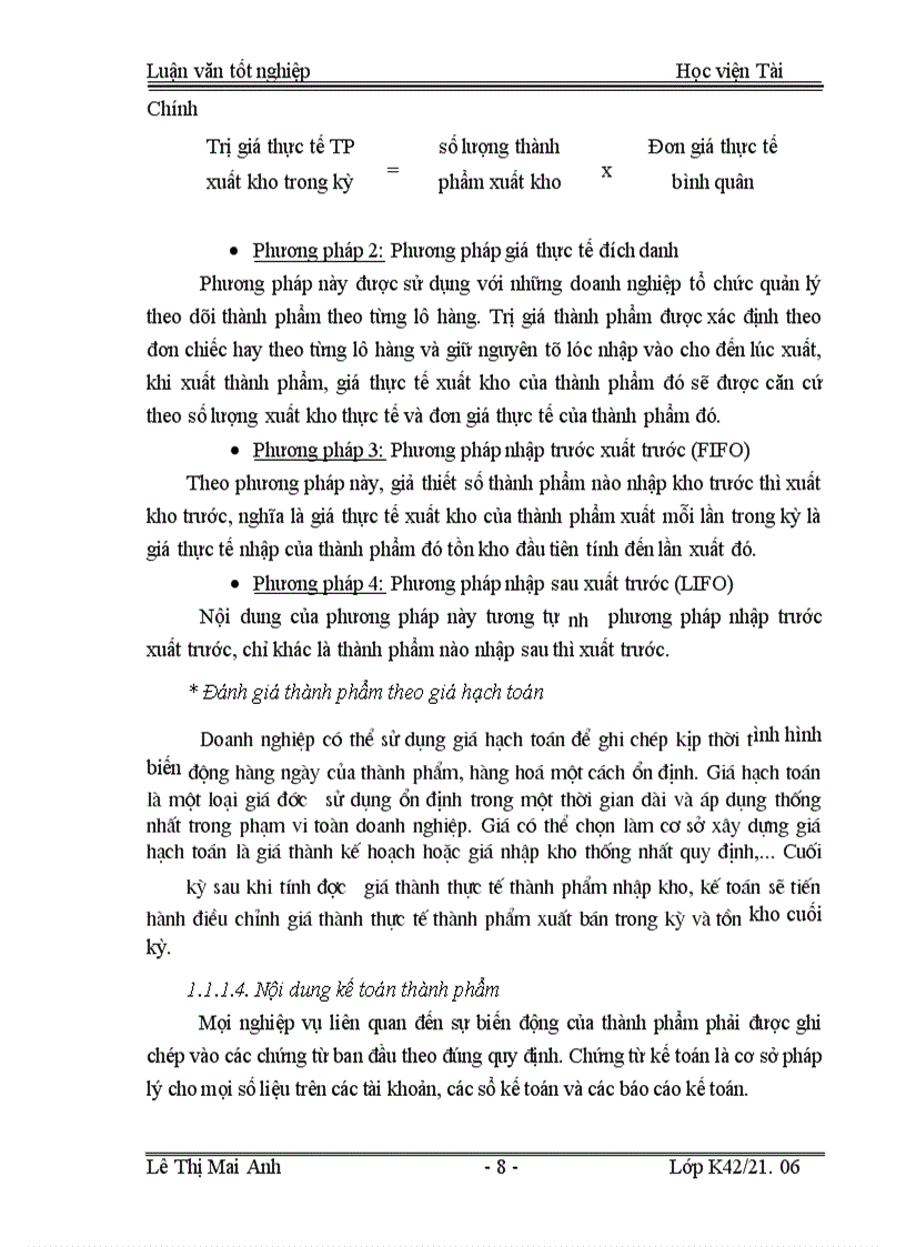 image for page Tổ chức công tác kế toán thành phẩm, tiêu thụ thành phẩm và xác định kết quả kinh doanh tại Công ty TNHH Nhà nước một thành viên Xuân Hoà
