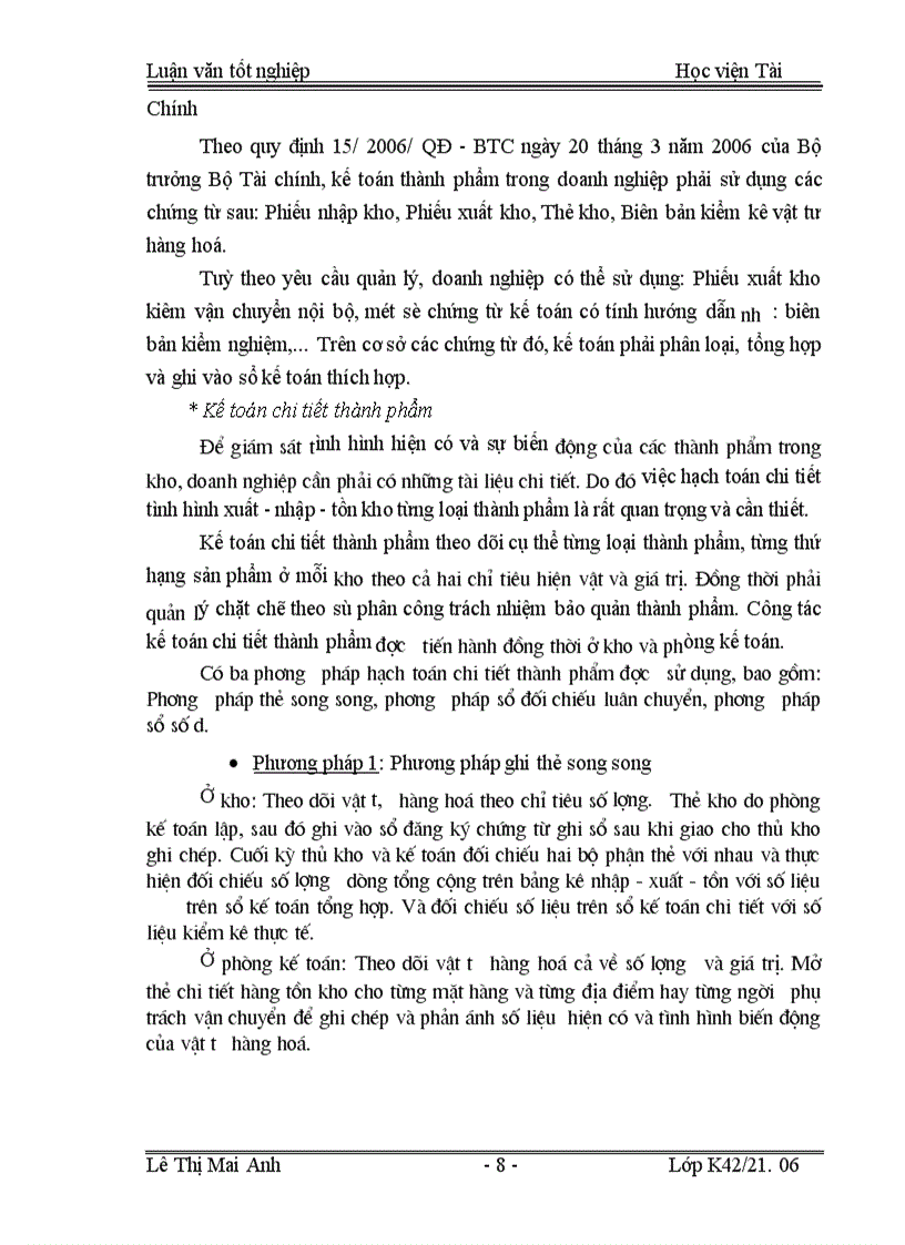 image for page Tổ chức công tác kế toán thành phẩm, tiêu thụ thành phẩm và xác định kết quả kinh doanh tại Công ty TNHH Nhà nước một thành viên Xuân Hoà