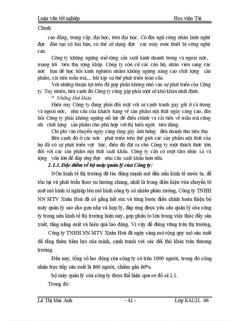 image for page Tổ chức công tác kế toán thành phẩm, tiêu thụ thành phẩm và xác định kết quả kinh doanh tại Công ty TNHH Nhà nước một thành viên Xuân Hoà