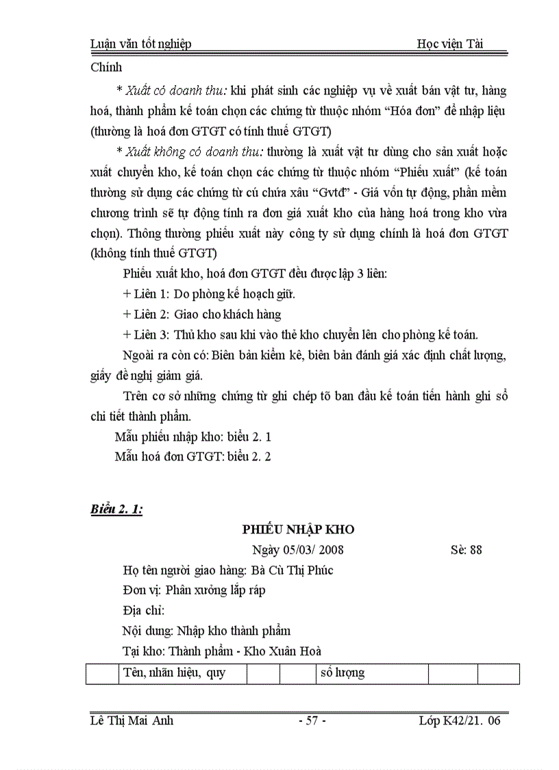 image for page Tổ chức công tác kế toán thành phẩm, tiêu thụ thành phẩm và xác định kết quả kinh doanh tại Công ty TNHH Nhà nước một thành viên Xuân Hoà