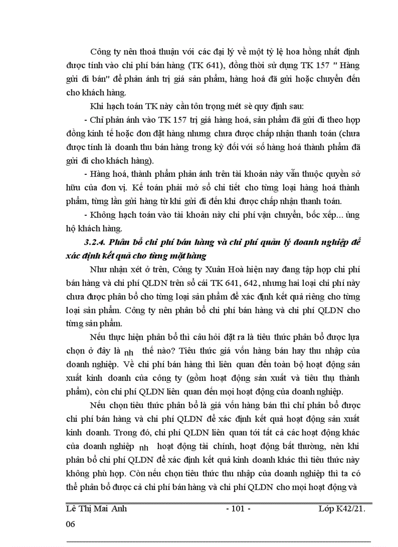 image for page Tổ chức công tác kế toán thành phẩm, tiêu thụ thành phẩm và xác định kết quả kinh doanh tại Công ty TNHH Nhà nước một thành viên Xuân Hoà