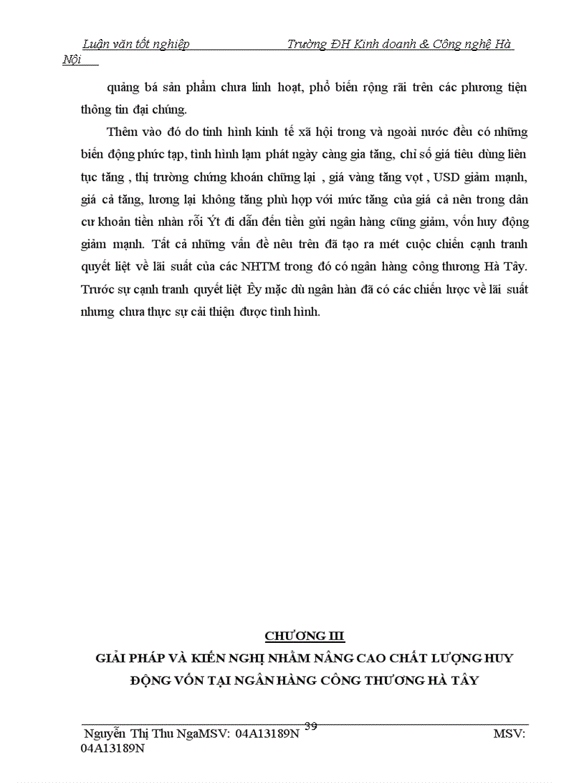 image for page Một số giải pháp nâng cao chất lượng huy động vốn tại NHCT Hà Tây