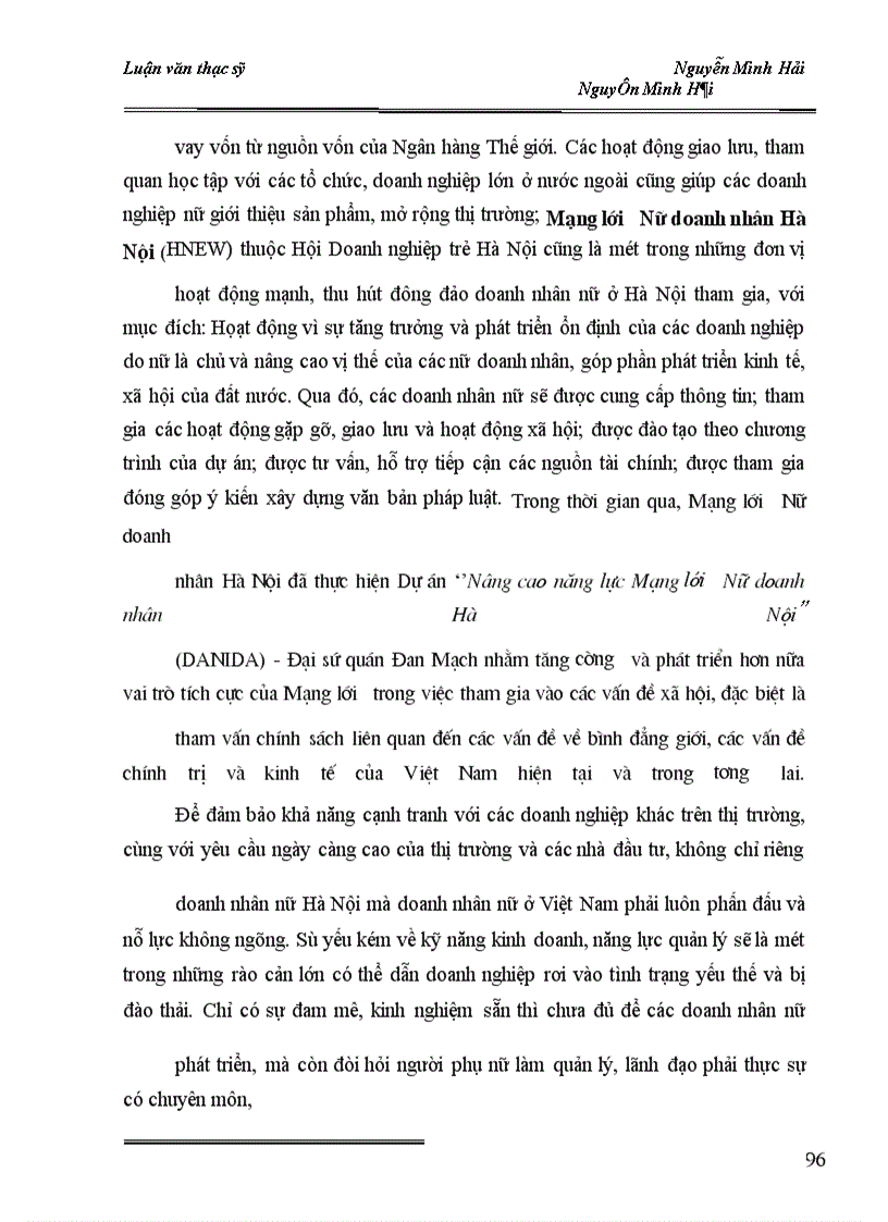 image for page Doanh nhân nữ ở Hà Nội hiện nay, vấn đề và xu hướng phát triển