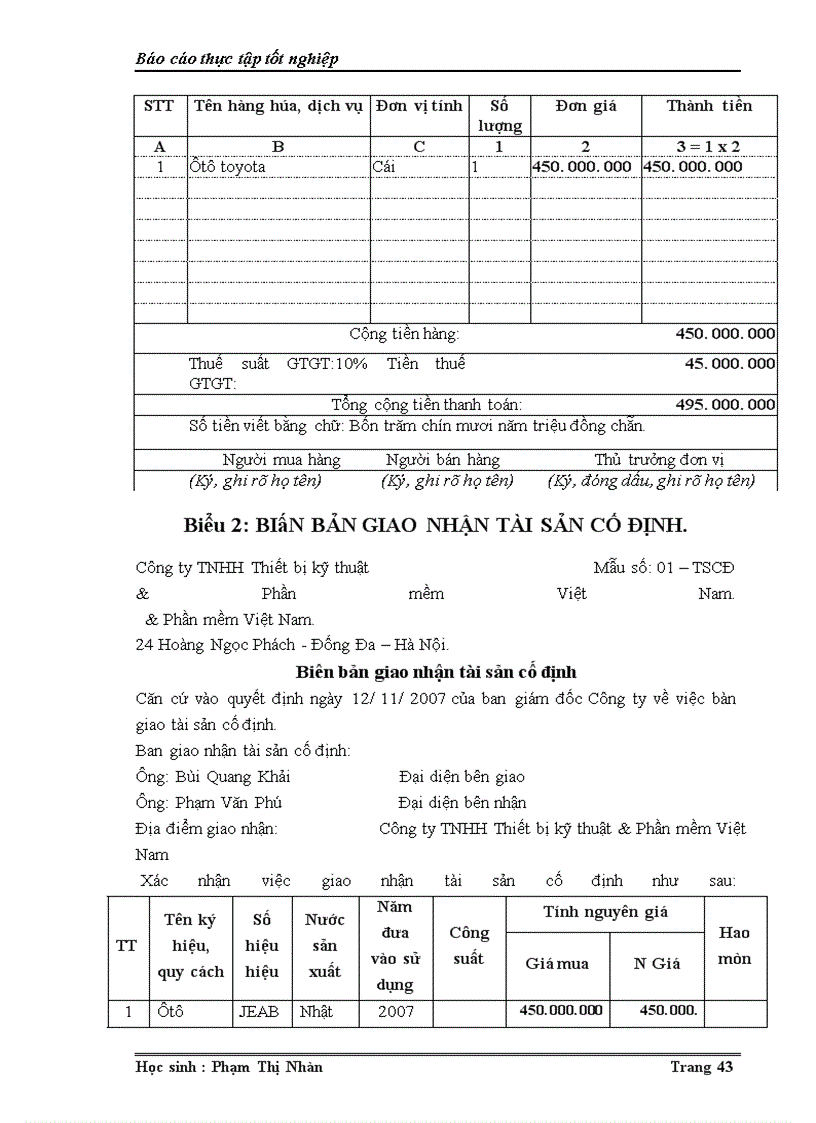 image for page Báo cáo thực tập tại Công ty TNHH Thiết bị kỹ thuật và phần mềm Việt Nam – vinasoftware.