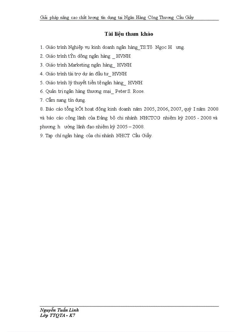 image for page Giải pháp nâng cao chất lượng tín dụng tại Ngân Hàng ng Thương Cầu Giấy