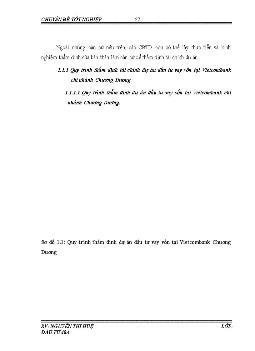 image for page Thẩm định tài chính dự án đầu tư cho vay vốn tại ngân hàng Thương mại cổ phần Ngoại thương Việt Nam chi nhánh Chương Dương