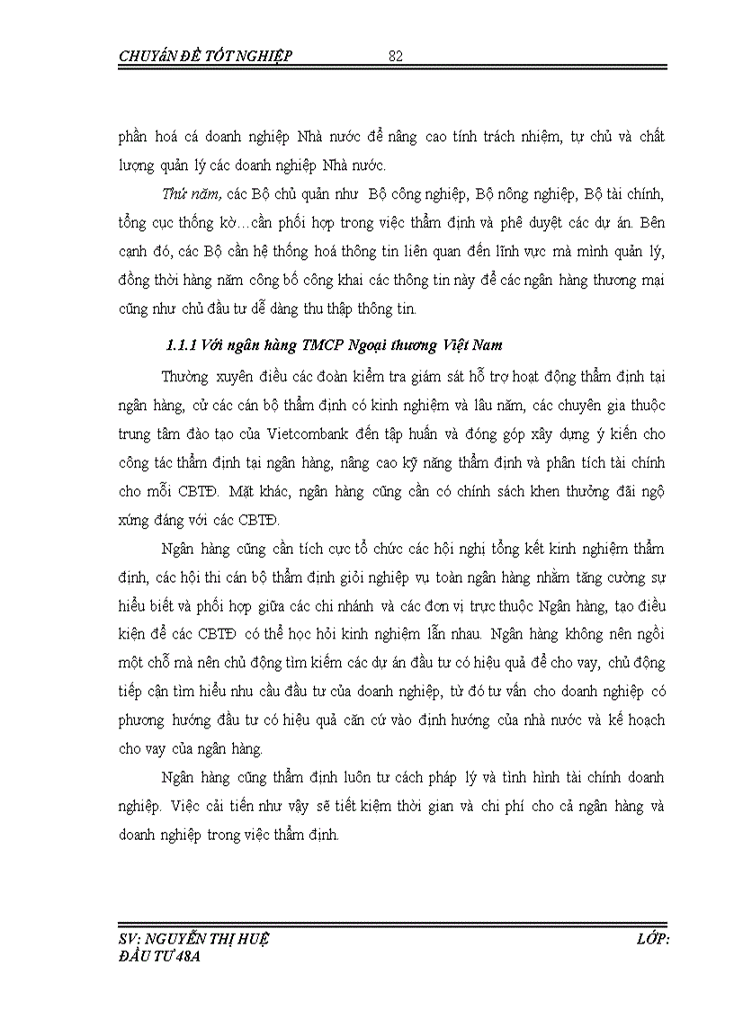 image for page Thẩm định tài chính dự án đầu tư cho vay vốn tại ngân hàng Thương mại cổ phần Ngoại thương Việt Nam chi nhánh Chương Dương