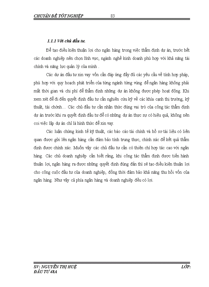 image for page Thẩm định tài chính dự án đầu tư cho vay vốn tại ngân hàng Thương mại cổ phần Ngoại thương Việt Nam chi nhánh Chương Dương