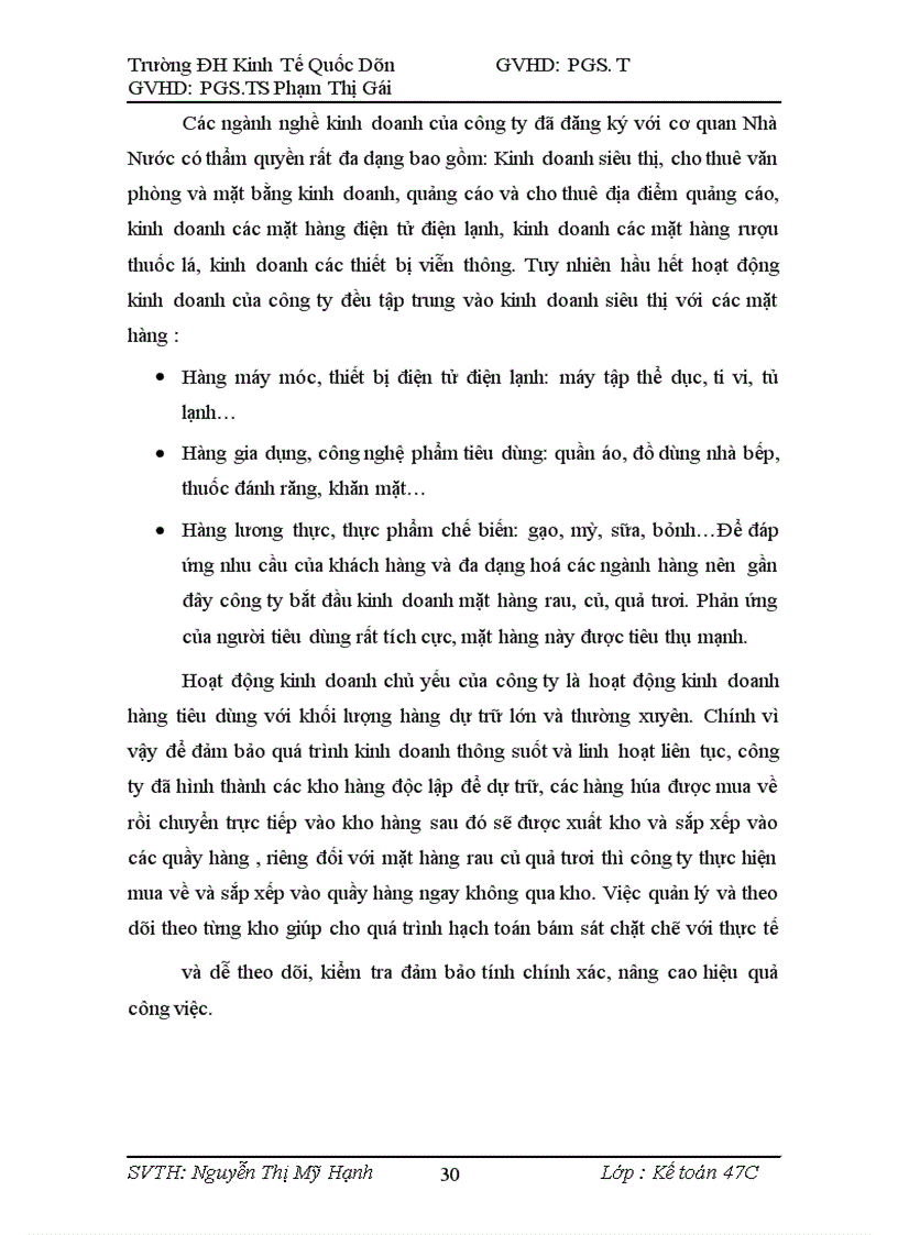 image for page Hoàn thiện hạch toán bán hàng và xác định kết quả bán hàng tại Công ty Cổ phần Siêu thị và Xuất nhập khẩu Thương mại Việt Nam