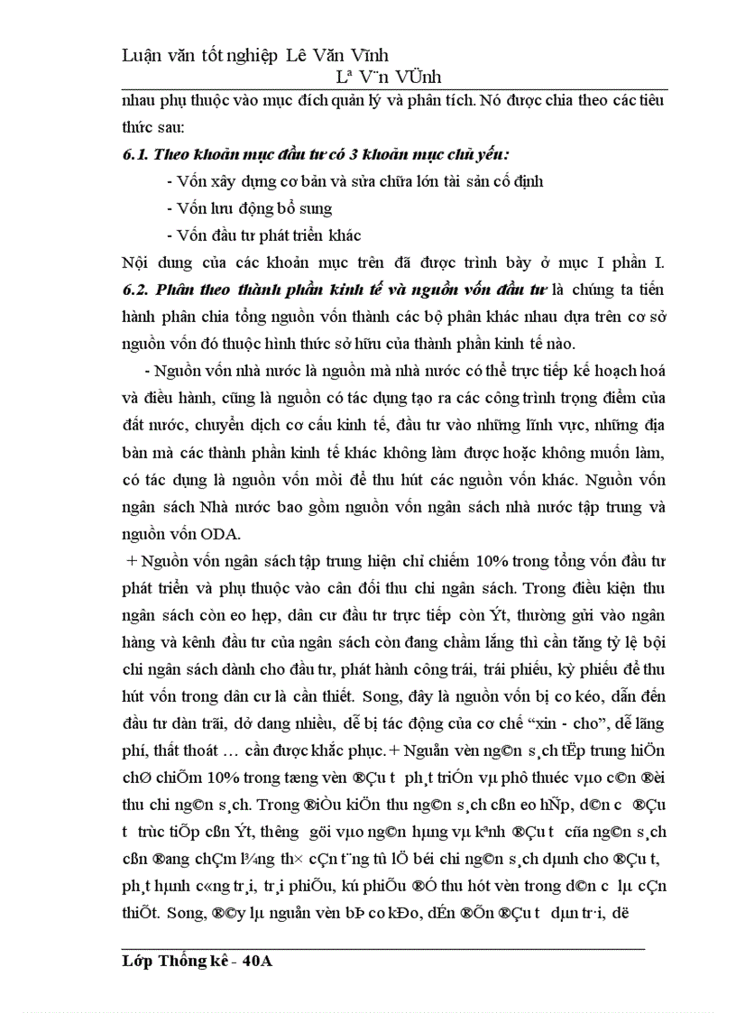 image for page Ứng dụng một số phương pháp thống kê vào phân tích tình hình biến động và hiệu quả sử dụng vốn đầu tư phát triển của Việt Nam giai đoạn 1995-2001
