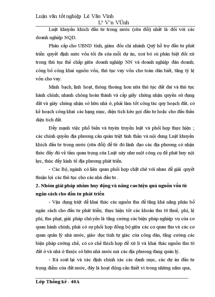 image for page Ứng dụng một số phương pháp thống kê vào phân tích tình hình biến động và hiệu quả sử dụng vốn đầu tư phát triển của Việt Nam giai đoạn 1995-2001