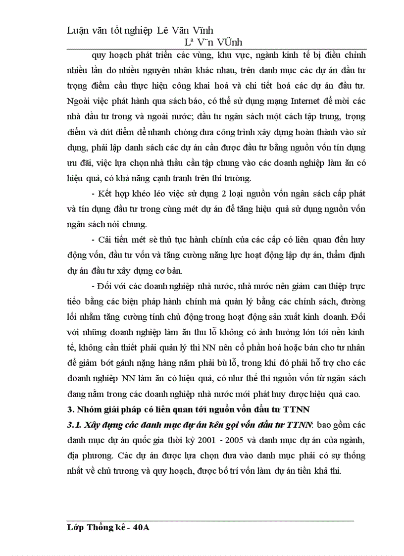 image for page Ứng dụng một số phương pháp thống kê vào phân tích tình hình biến động và hiệu quả sử dụng vốn đầu tư phát triển của Việt Nam giai đoạn 1995-2001