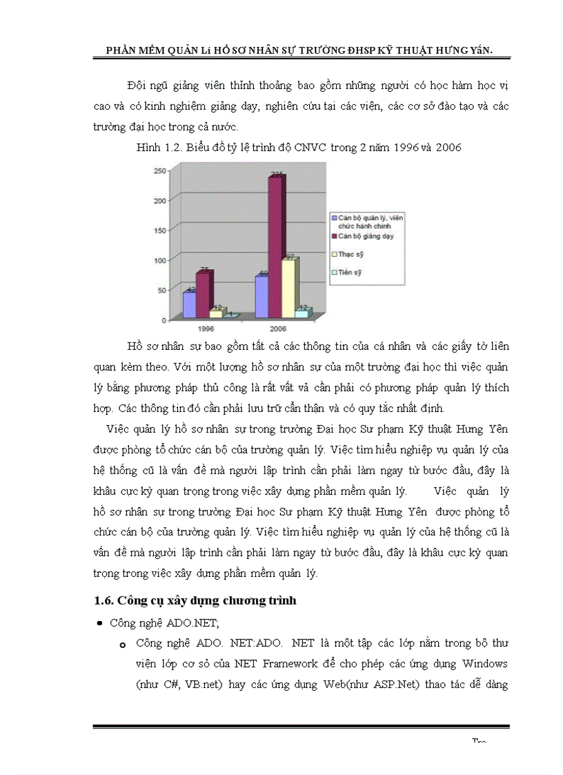 image for page Xây dựng phần mềm quản lý hồ sơ nhân sự trường Đại học Sư phạm Kỹ thuật Hưng Yên