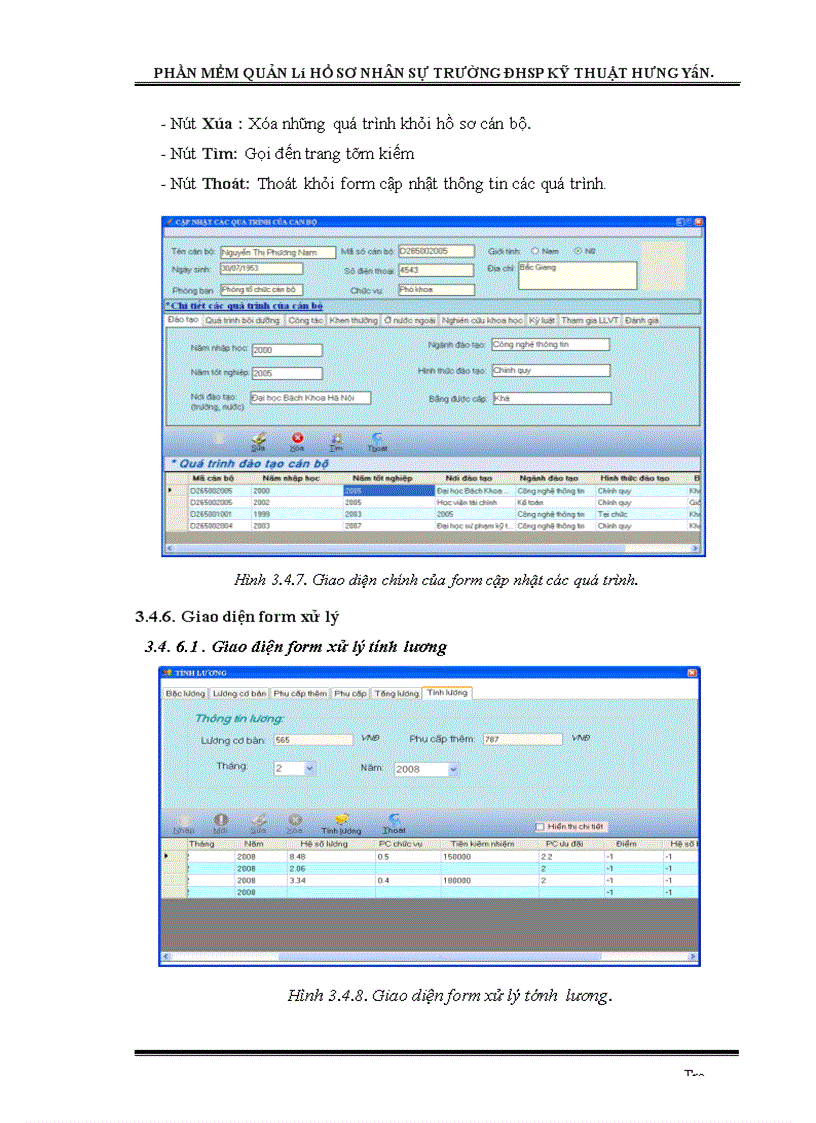 image for page Xây dựng phần mềm quản lý hồ sơ nhân sự trường Đại học Sư phạm Kỹ thuật Hưng Yên