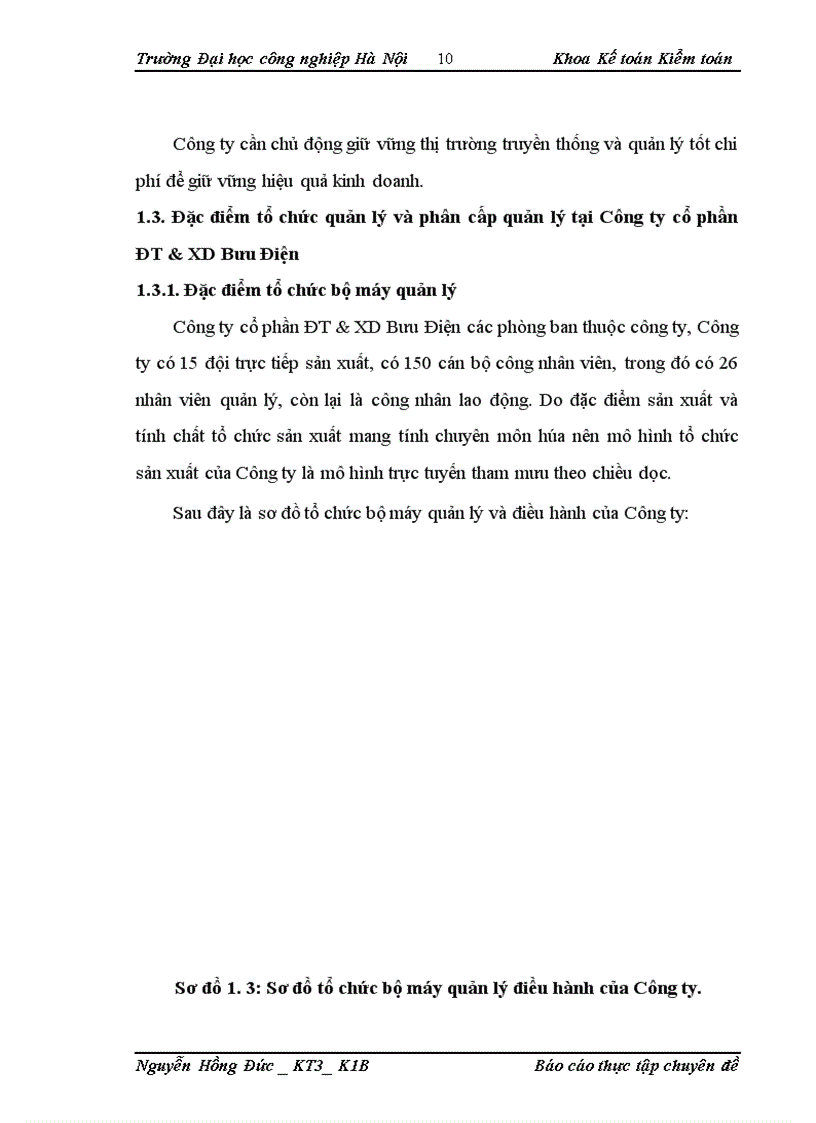 image for page Kế toán chi phí sản xuất và tính giá thành sản phẩm xây lắp tại Công ty cổ phần ĐT&XD Bưu Điện