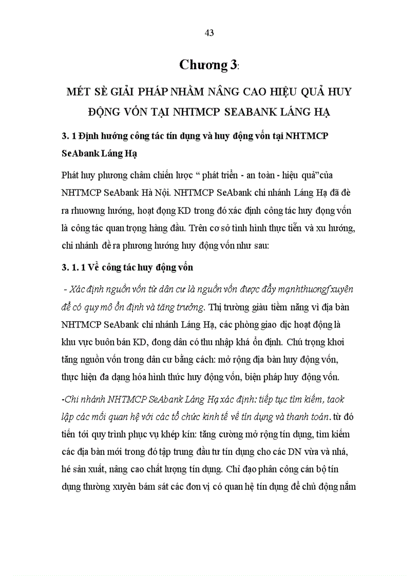 image for page Một số giải pháp nâng nhằm cao hiệu quả huy động vốn tại NHTMCP SeAbank chi nhánh Láng Hạ