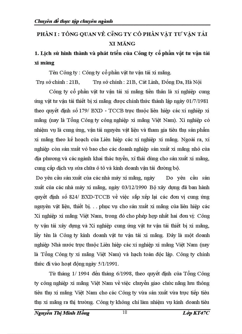 image for page Hoàn thiện công tác kế toán bán hàng và xác định kết quả tiêu thụ tại công ty cổ phần vật tư vận tải xi măng