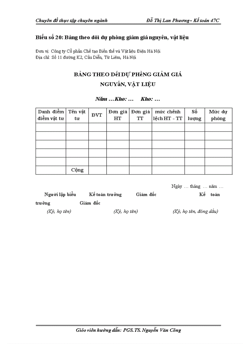 image for page Hoàn thiện kế toán nguyên, vật liệu tại Công ty Cổ phần Chế tạo Biến thế và Vật liệu Điện Hà Nội