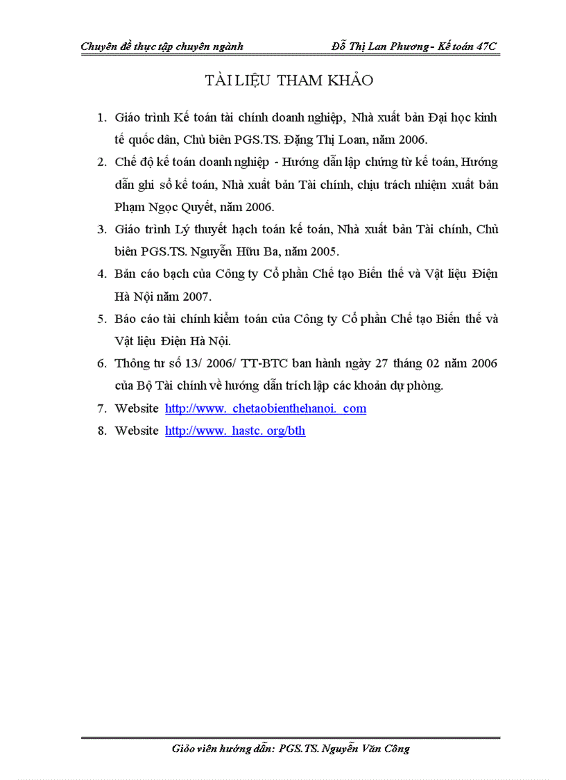 image for page Hoàn thiện kế toán nguyên, vật liệu tại Công ty Cổ phần Chế tạo Biến thế và Vật liệu Điện Hà Nội