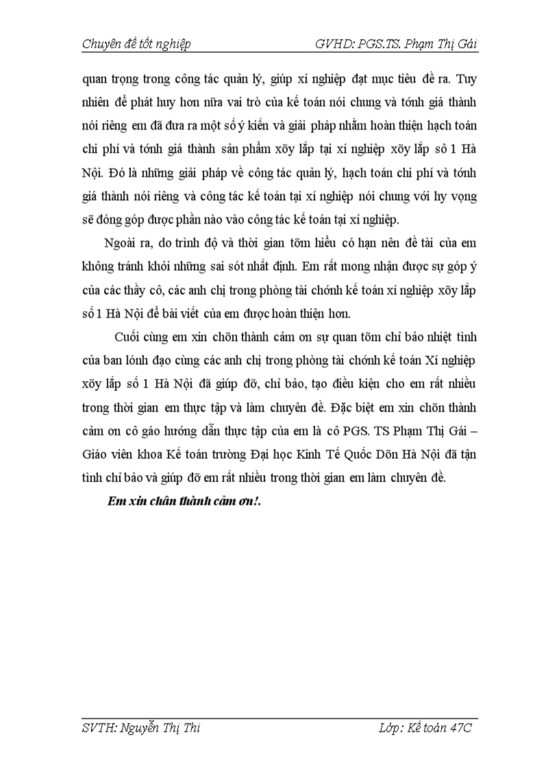 image for page Hoàn thiện hạch toán chi phí sản xuất và tính giá thành sản phẩm xây lắp tại xí nghiệp xây lắp số 1 Hà Nội