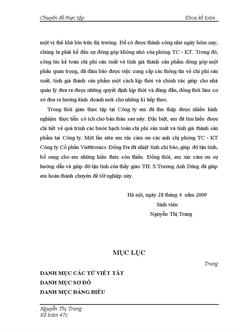 image for page Hoàn thiện kế toán chi phí sản xuất và tính giá thành sản phẩm tại Công ty Cổ phần Viettronics Đống Đa