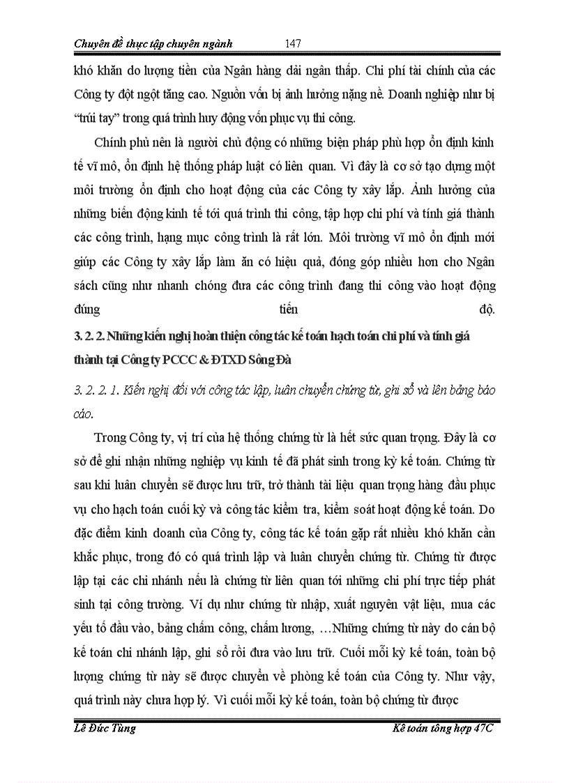 image for page Nâng cao hiệu quả hoạt động của công tác kế toán tập hợp chi phí và tính giá thành tại Công ty cổ phần PCCC và đầu tư xây dựng Sông Đà