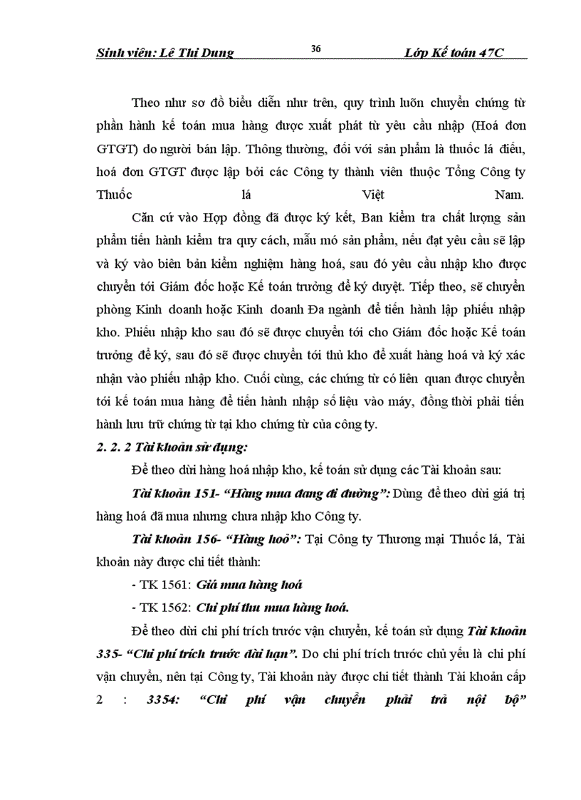 image for page Hoàn thiện kế toán lưu chuyển hàng hoá tại Công ty Thương mại Thuốc lá