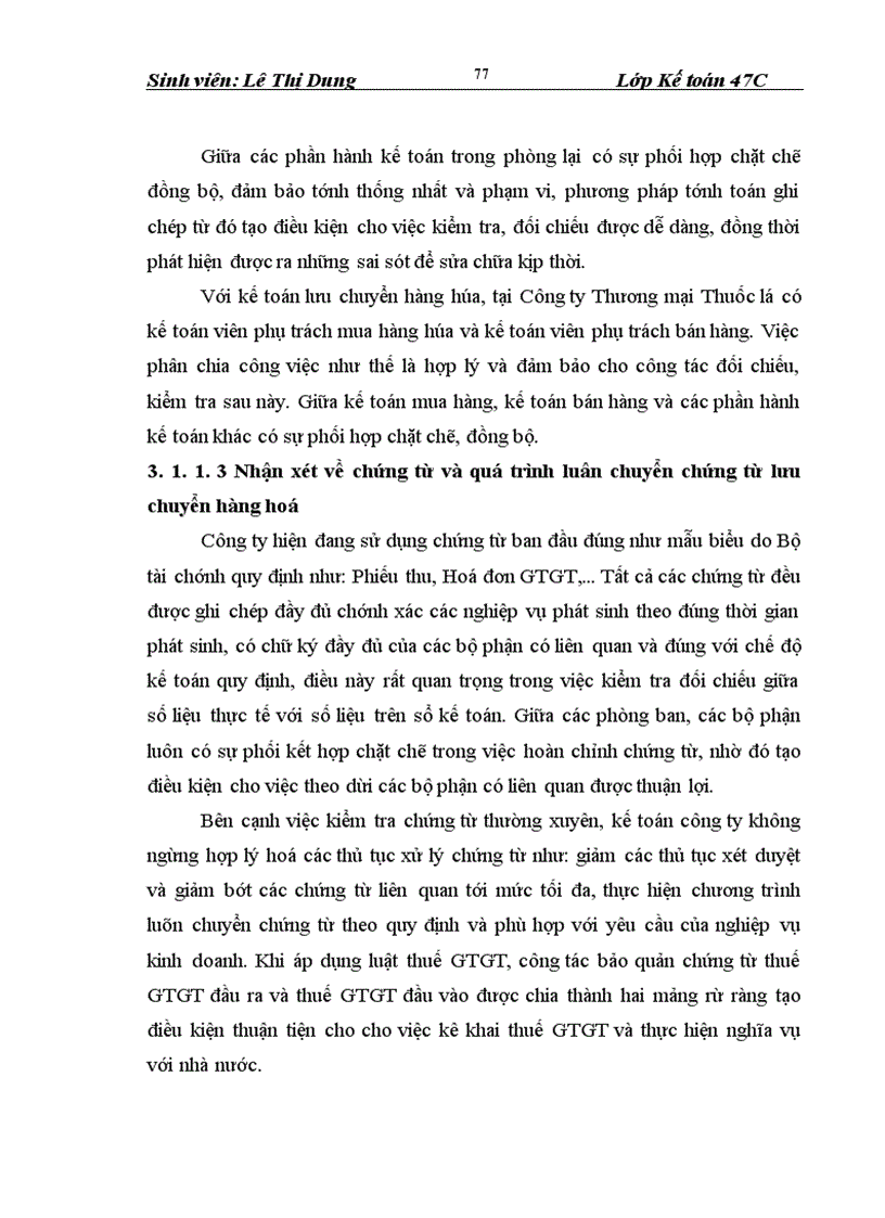 image for page Hoàn thiện kế toán lưu chuyển hàng hoá tại Công ty Thương mại Thuốc lá