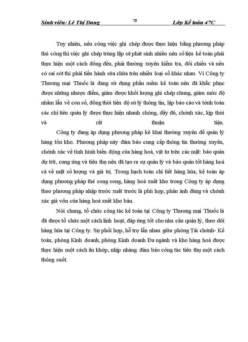 image for page Hoàn thiện kế toán lưu chuyển hàng hoá tại Công ty Thương mại Thuốc lá