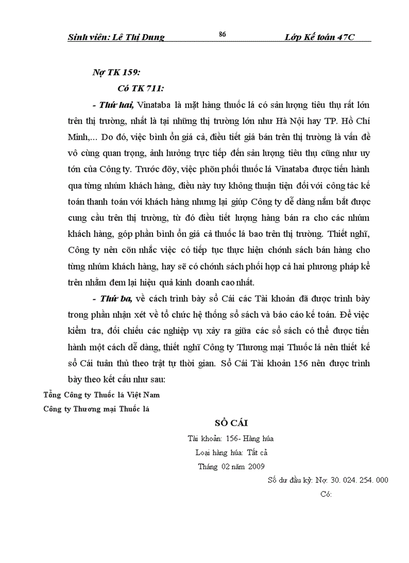 image for page Hoàn thiện kế toán lưu chuyển hàng hoá tại Công ty Thương mại Thuốc lá