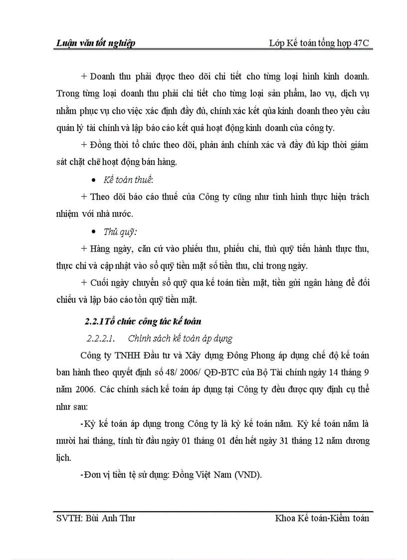 image for page Hoàn thiện công tác kế toán nguyên vật liệu tại Công ty TNHH Đầu tư và Xây dựng Đông Phong.