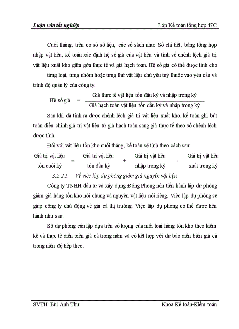 image for page Hoàn thiện công tác kế toán nguyên vật liệu tại Công ty TNHH Đầu tư và Xây dựng Đông Phong.